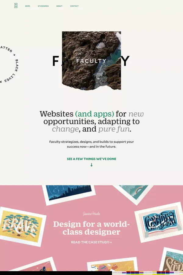 Faculty — Websites you can rely on - Portfolio design inspiration