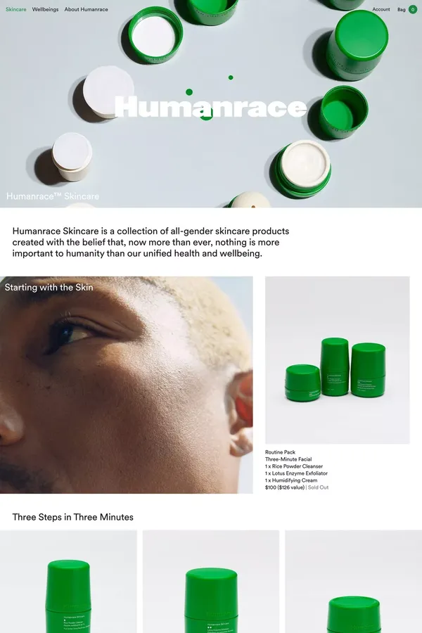 Home | Humanrace - Ecommerce design inspiration