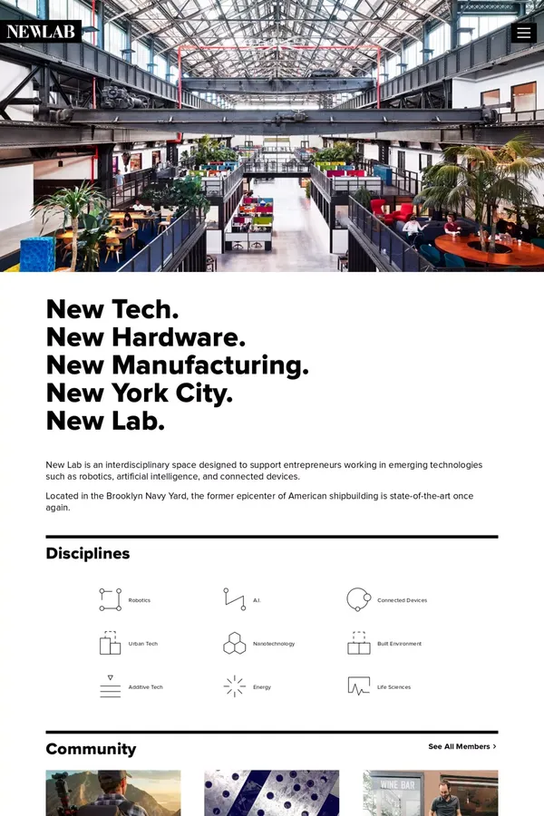 New Lab – A multidisciplinary design & technology center - Other design inspiration