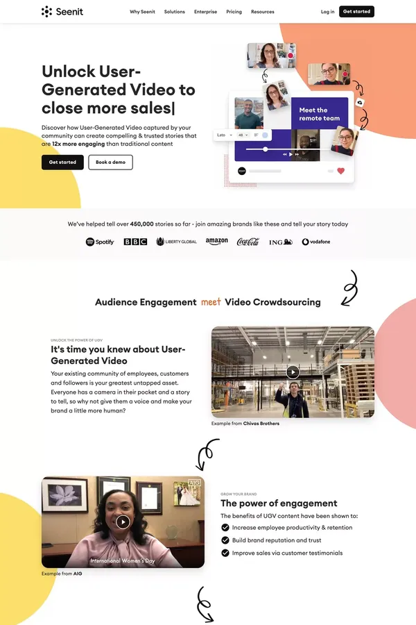 Home | Seenit - Landing design inspiration