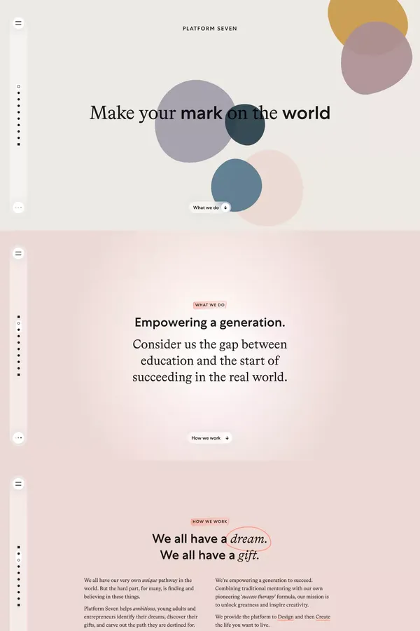 Platform Seven — Make your mark on the world - Other design inspiration