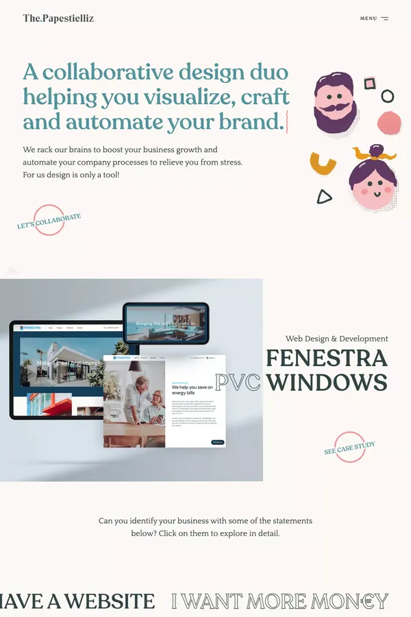 The Papestielliz | Website & Brand Design Studio - Portfolio design inspiration