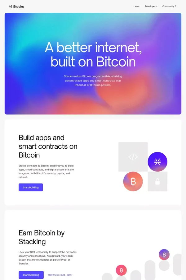Stacks - Landing design inspiration