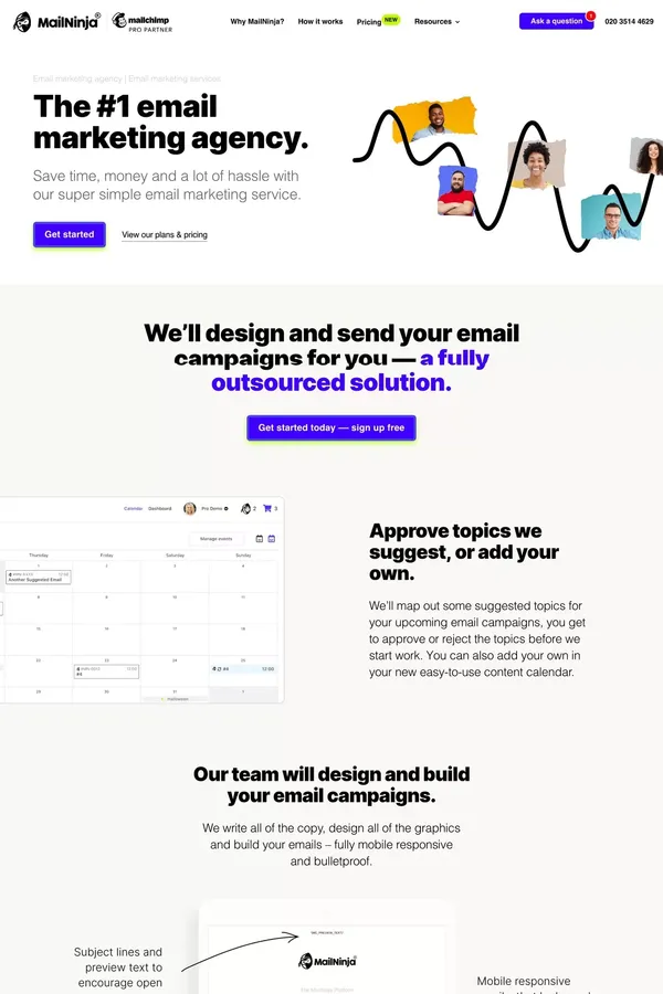 Email Marketing Agency | Email Marketing Services | Mailchimp Expert - Landing design inspiration