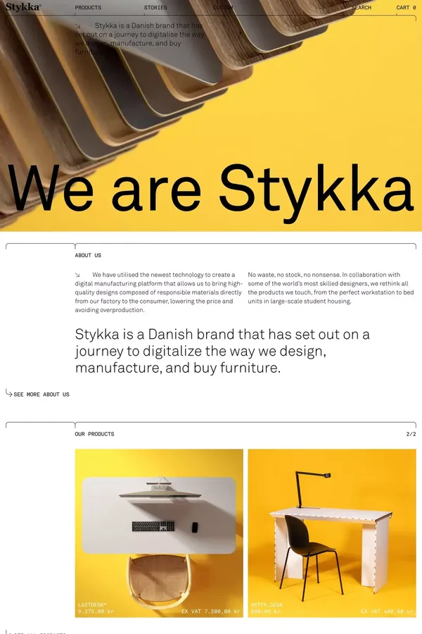 Stykka.com - Portfolio design inspiration
