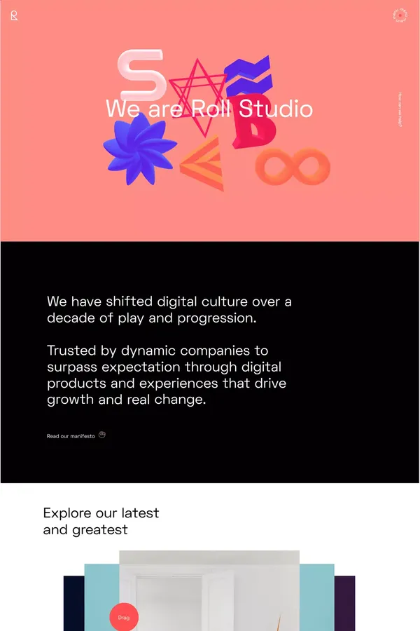 Roll Studio - Portfolio design inspiration