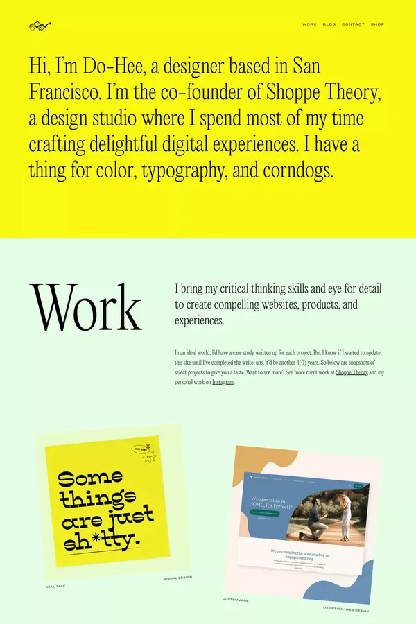 Do-Hee Kim - Portfolio design inspiration