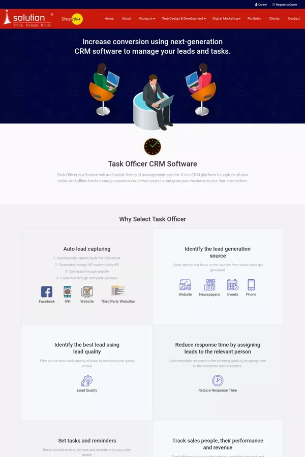 CRM Software Development Company in Jaipur | CRM Software Providers in India - website design inspiration
