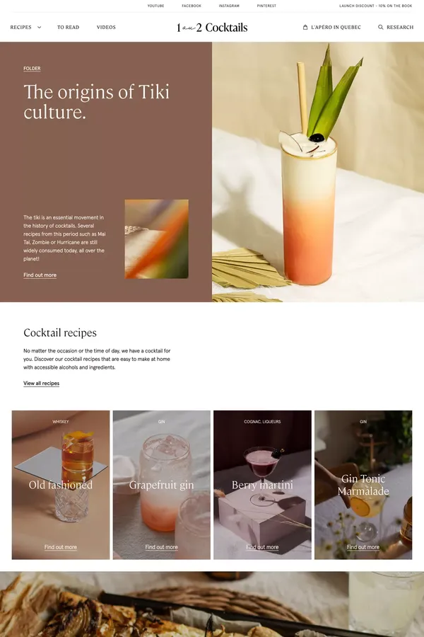 1 ou 2 Cocktails - Apéro et Cocktails - Blog design inspiration