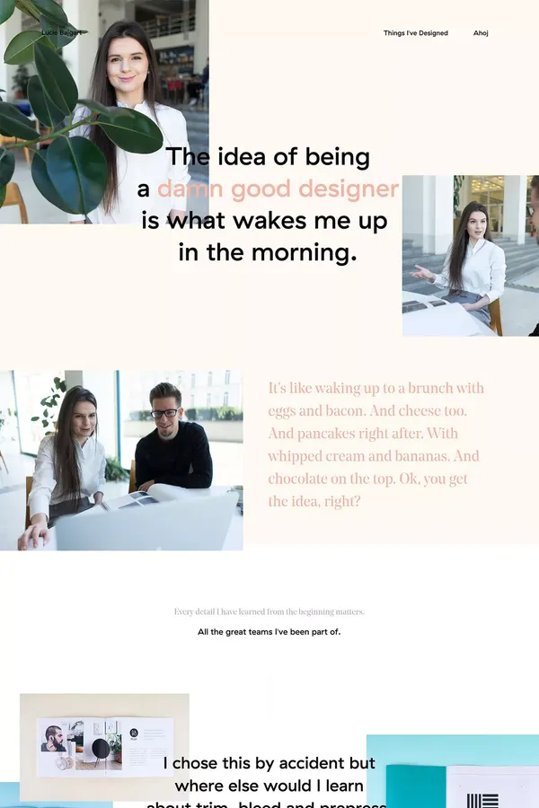 🍰 BRUNCH? - Portfolio design inspiration
