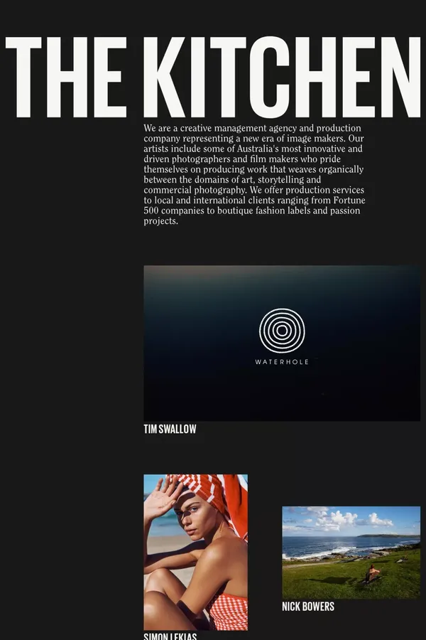 The Kitchen - Portfolio design inspiration
