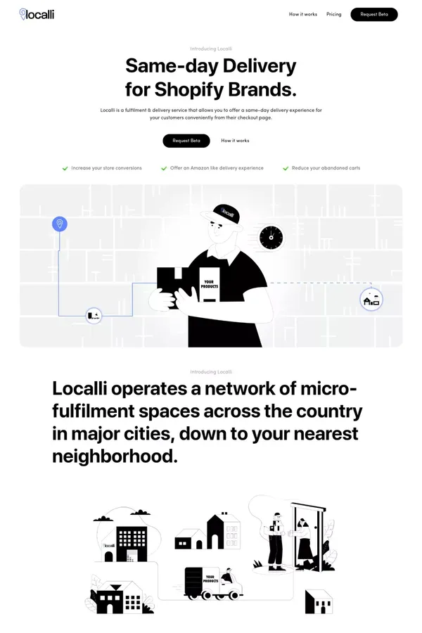 Localli - Landing design inspiration