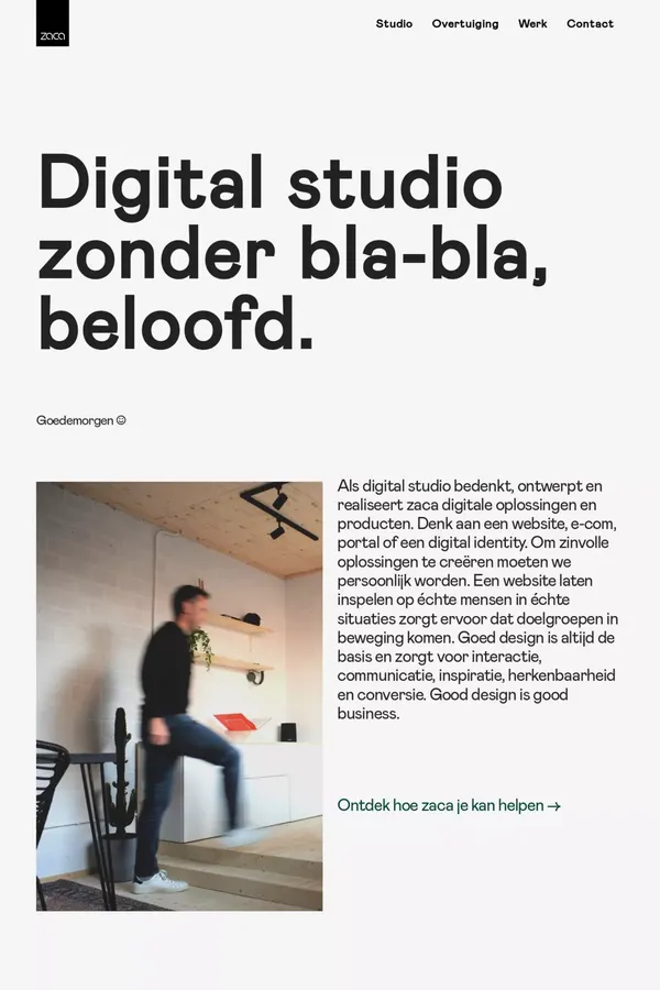 zaca ― award winning digital studio - Portfolio design inspiration