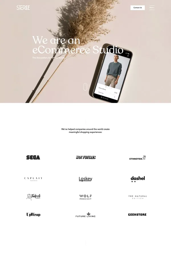 Storee Studio - Shopify Boutique Designers and Developers - Portfolio design inspiration