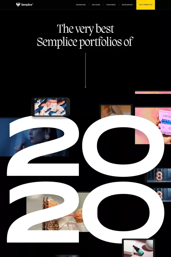 Semplice | The best online portfolios of 2020 - Other design inspiration