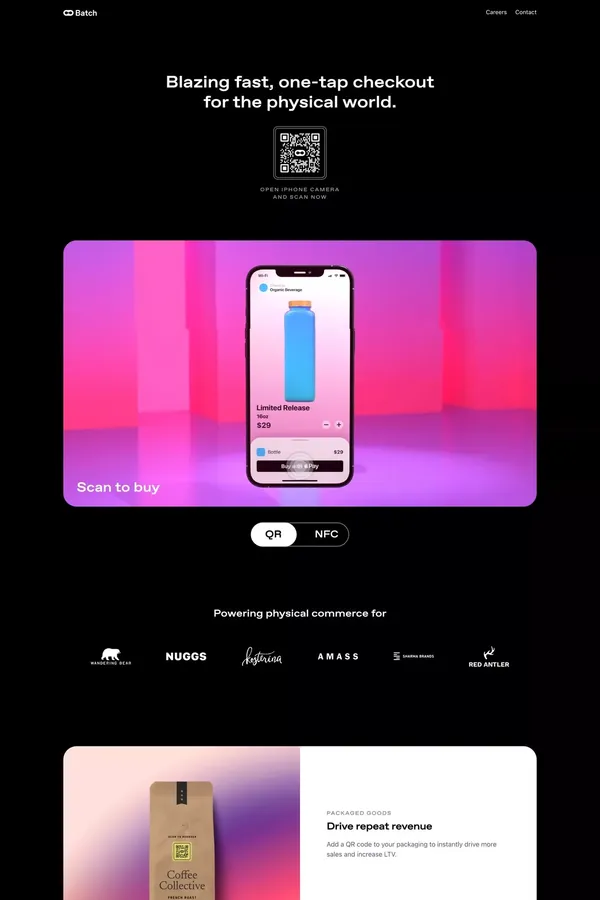 Batch - Landing design inspiration