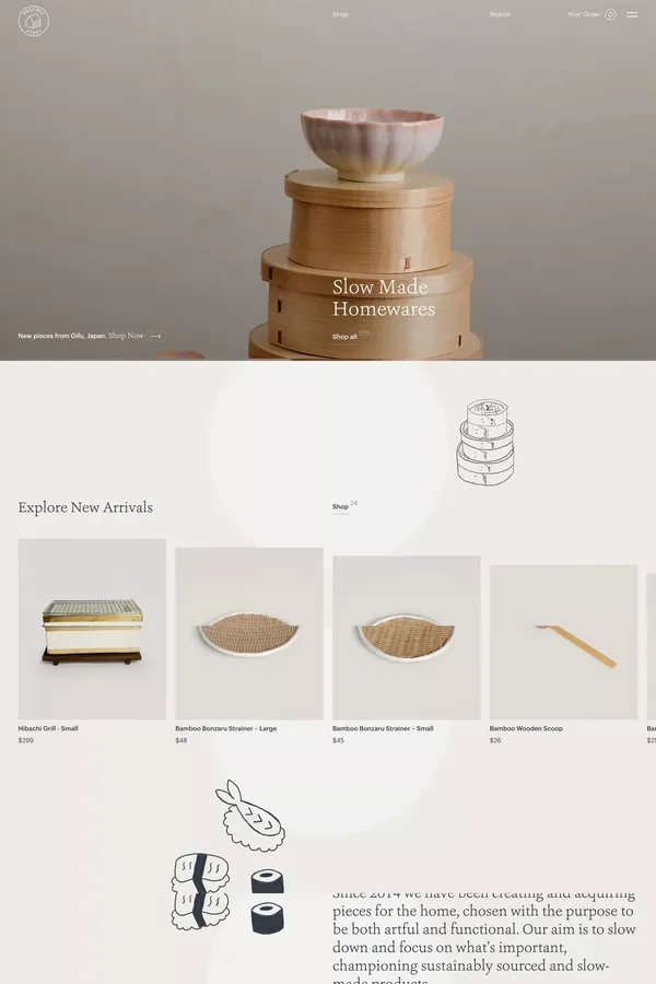 Provider Store - Ecommerce design inspiration