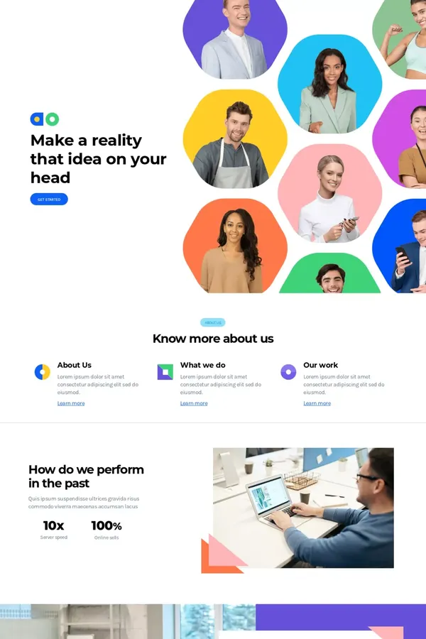 About Us - website design inspiration