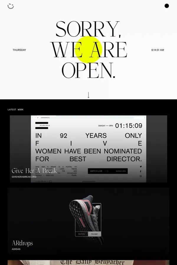 Mojo SuperMarket - Portfolio design inspiration