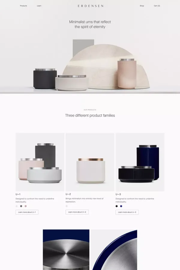 ERDENSEN - Ecommerce design inspiration