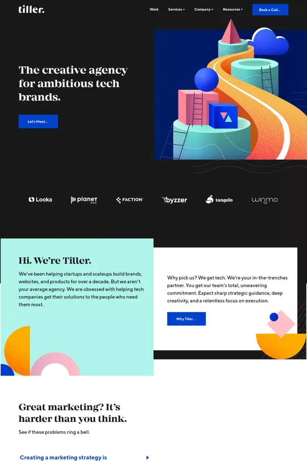 Web Design and Branding Agency, Calgary | Tiller Digital - Portfolio design inspiration