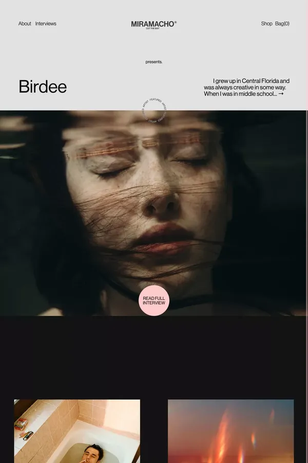 MIRAMACHO — cut the shit - Blog design inspiration