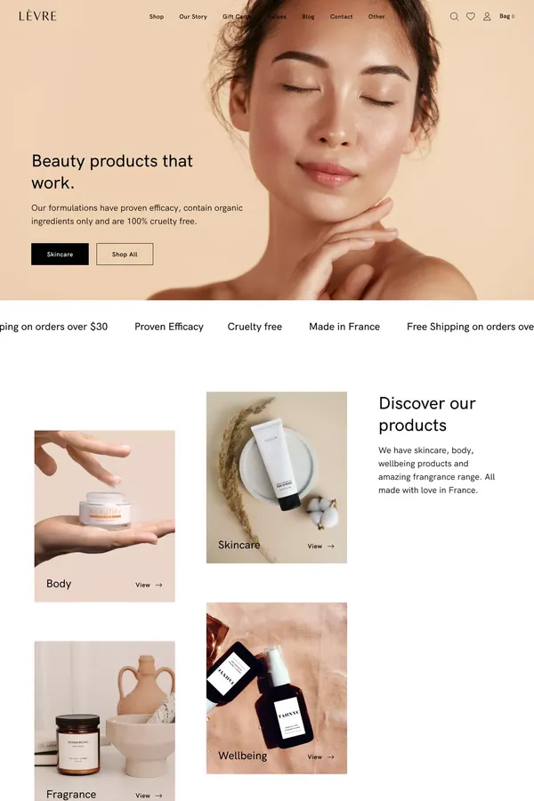 Levre – Levre WordPress Theme - Template design inspiration