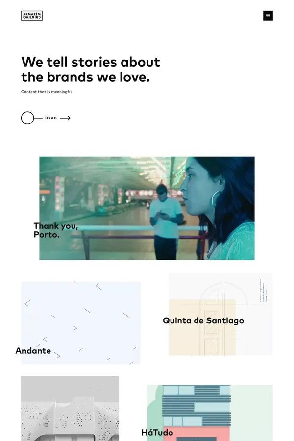 Armazém Criativo - Sharing stories for the brands we love. - Portfolio design inspiration