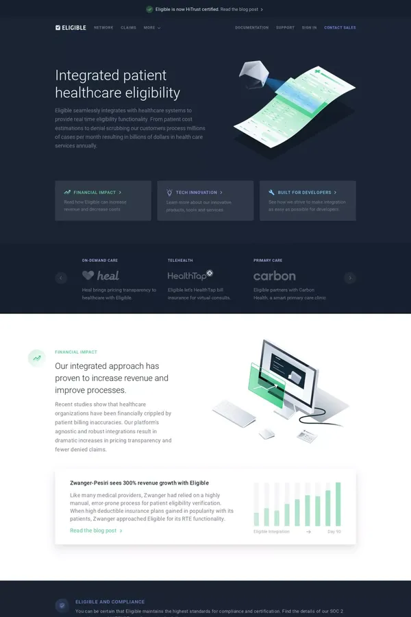 Eligible - Landing design inspiration