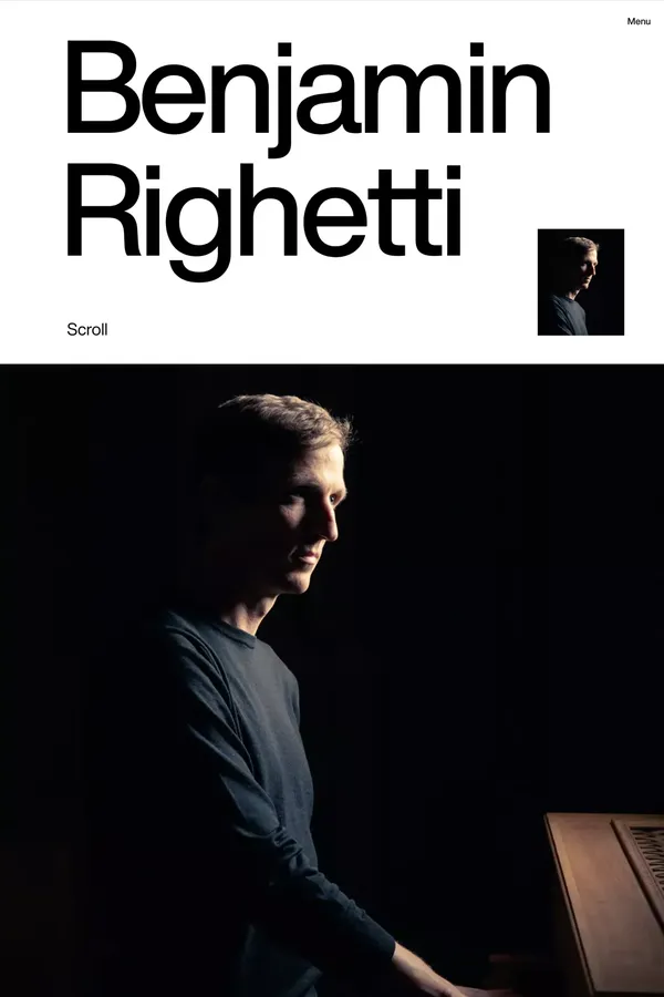 Benjamin Righetti - Portfolio design inspiration
