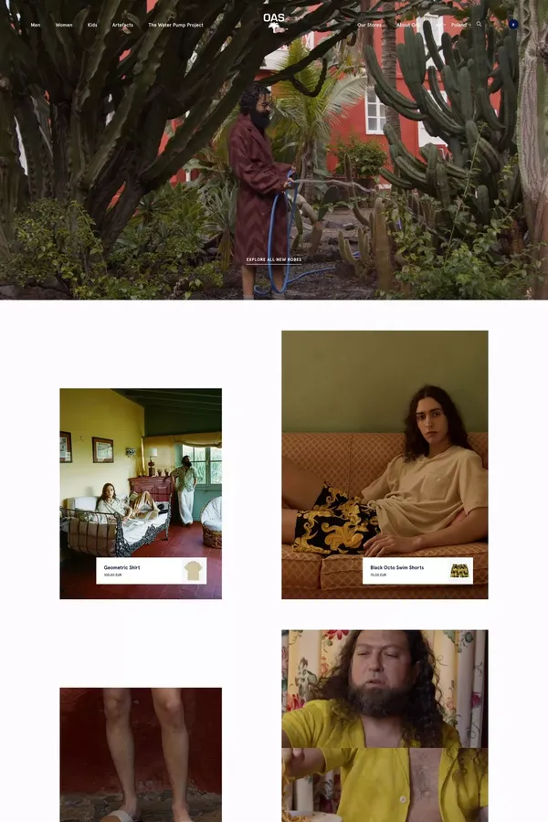 OAS - The Swedish Weekend Brand - Ecommerce design inspiration