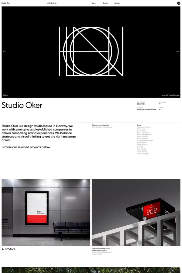Creating forms that last - Studio Oker - Portfolio design inspiration