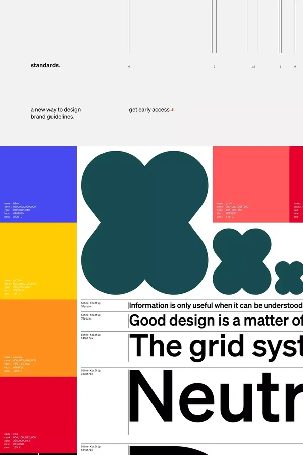 Standards - Landing design inspiration