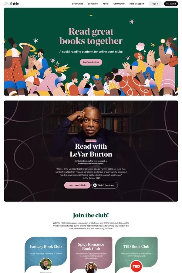 https://fable.co/ - Landing design inspiration