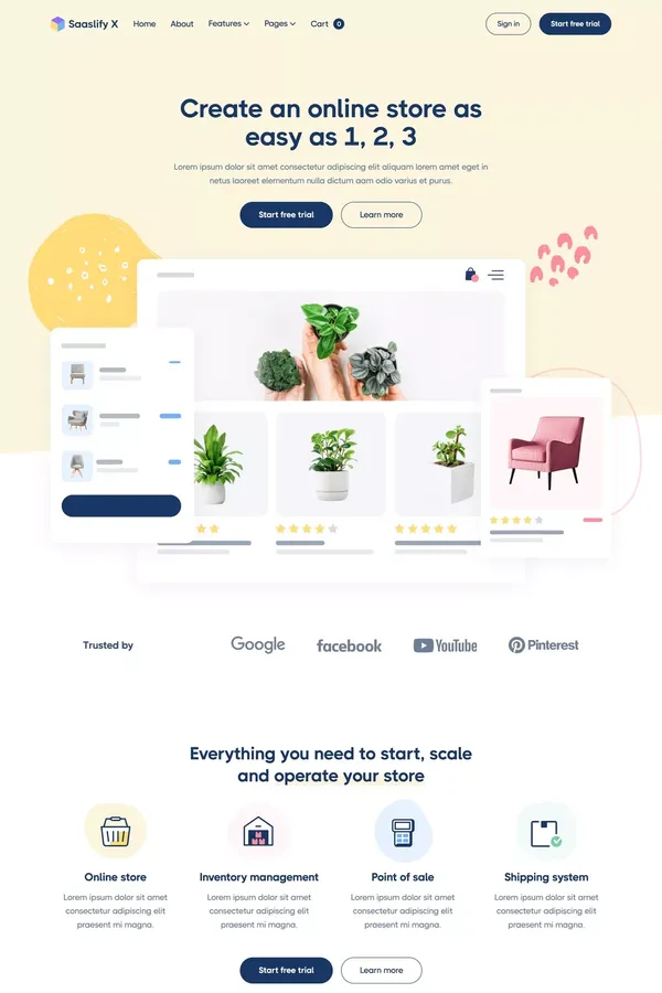 Saaslify X - SaaS Webflow Template - Template design inspiration