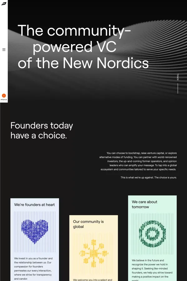 byFounders VC - Landing design inspiration