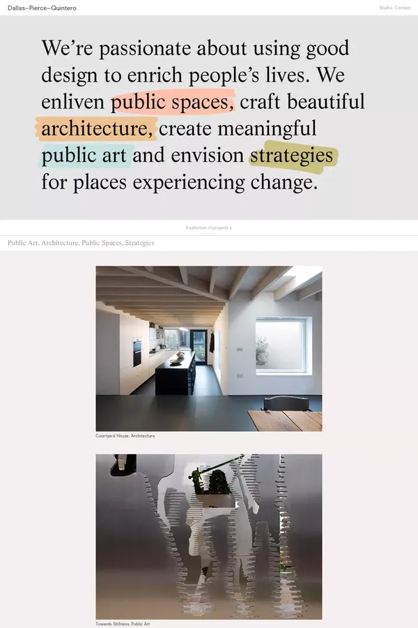 Dallas Pierce Quintero - Portfolio design inspiration