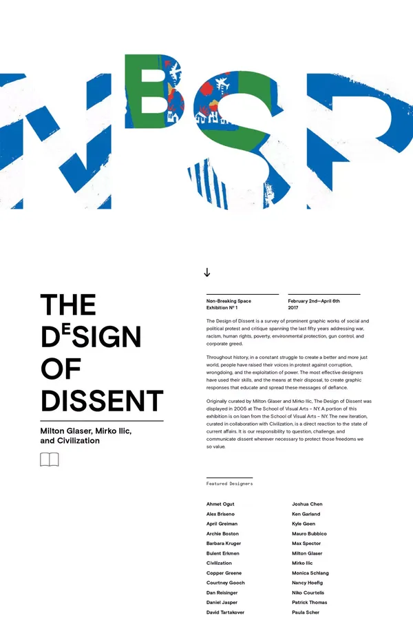 Non-Breaking Space | Design of Dissent | Civilization - Other design inspiration
