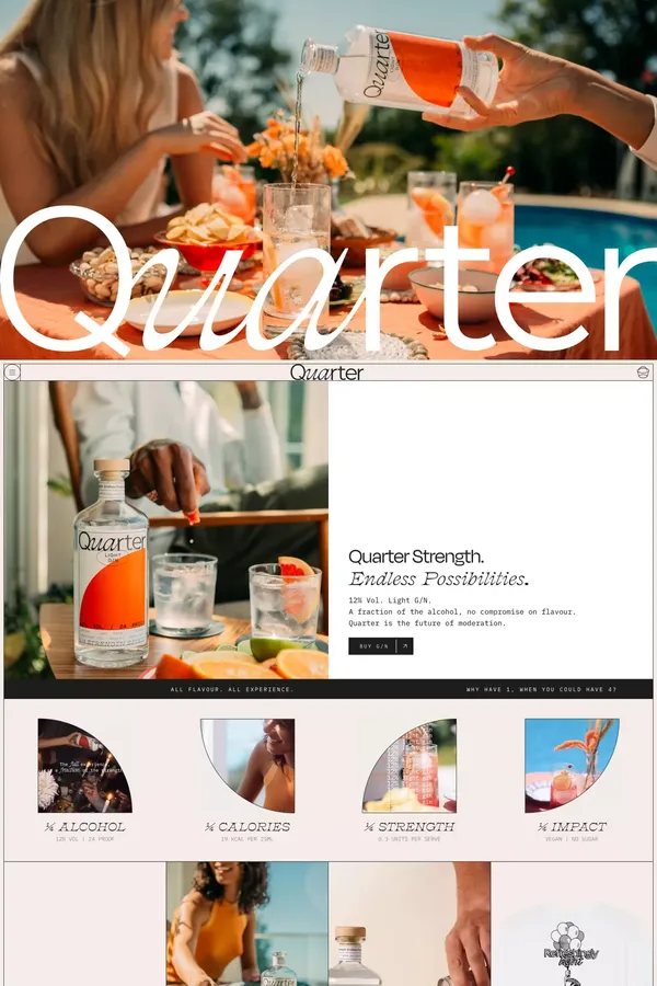 Quarter - Ecommerce design inspiration