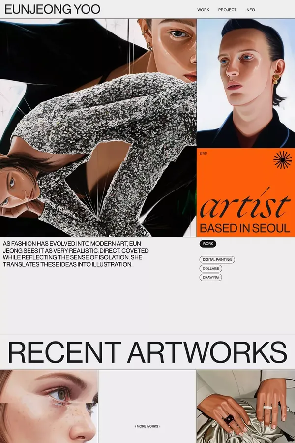 Eun Jeong Yoo 유은정 - Portfolio design inspiration