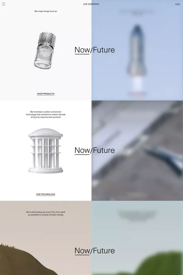 Air Company - Landing design inspiration