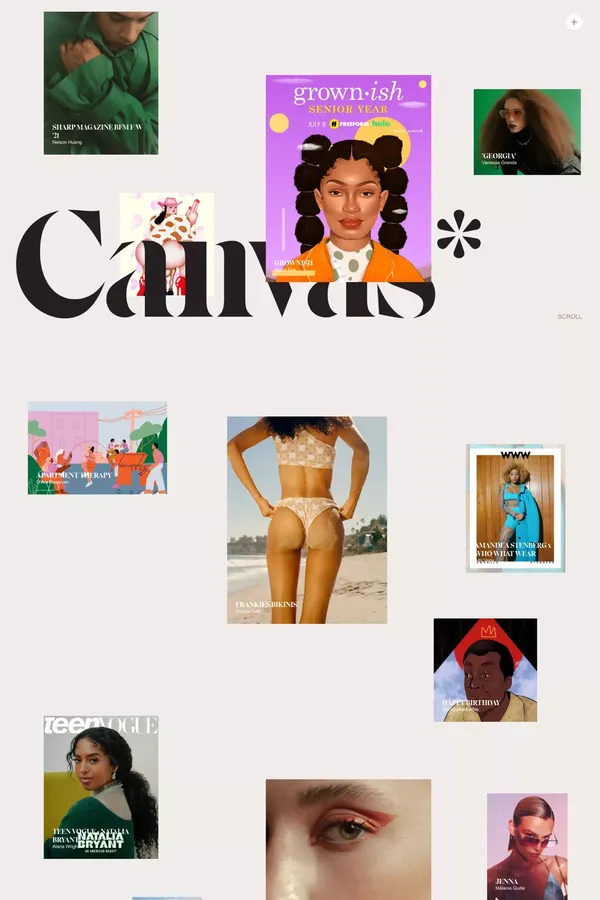 Canvas Agency | Artist Management | Canvas Studio - Portfolio design inspiration