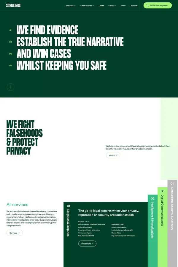 Schillings - Portfolio design inspiration