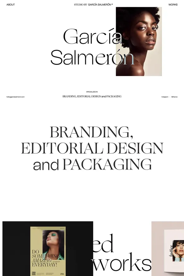 GARCÍA SALMERÓN - Portfolio design inspiration