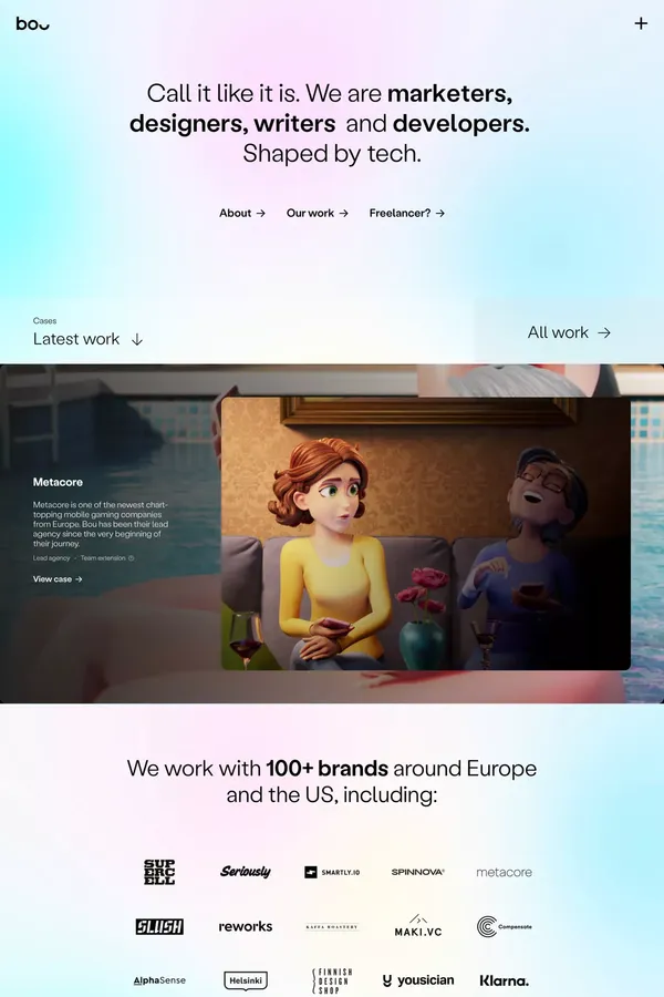 Bou – The Brand Company - Portfolio design inspiration