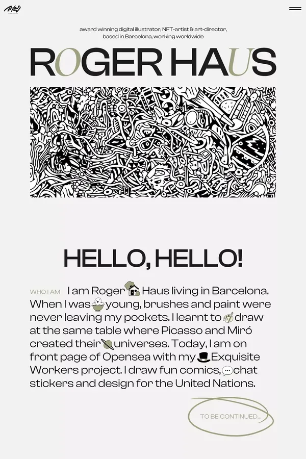 Roger Haus - Portfolio design inspiration