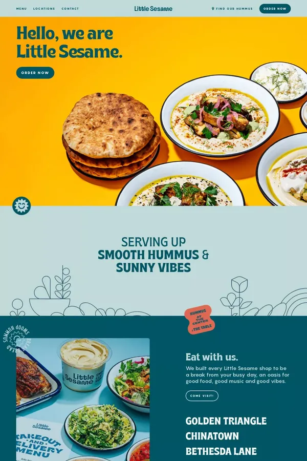 Little Sesame - website design inspiration
