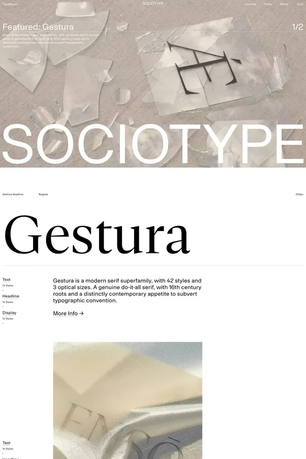 Socio Type - Homepage - Portfolio design inspiration