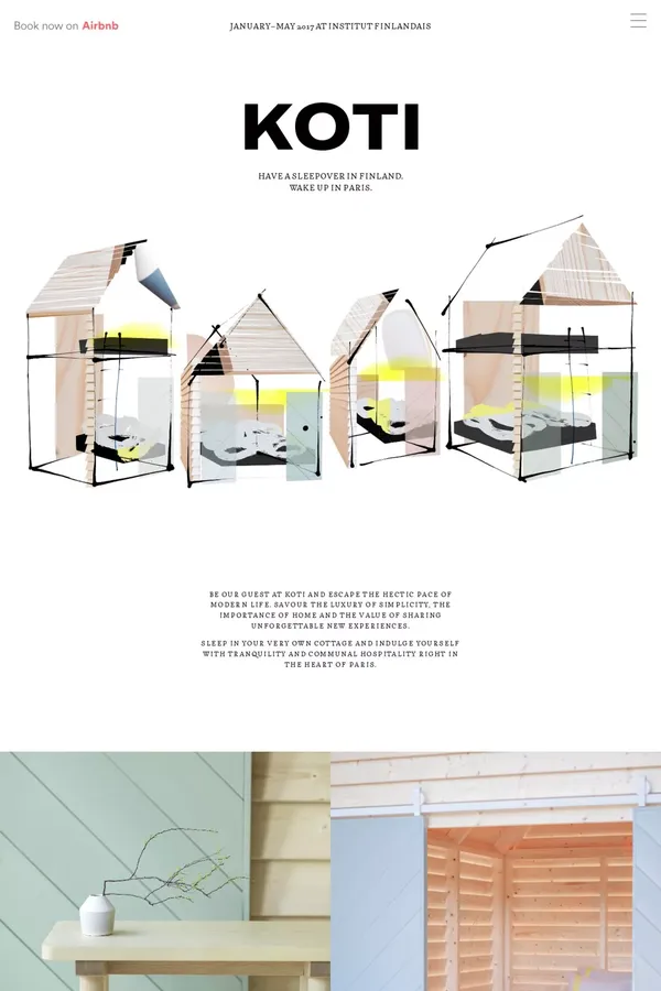 KOTI - Landing design inspiration