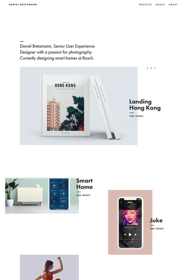 Daniel Bretzmann – User Experience Designer - Portfolio design inspiration